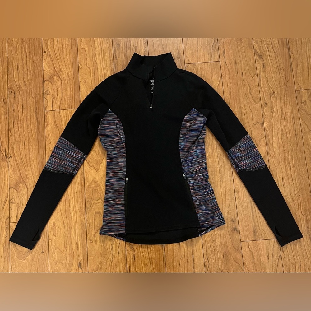 Sweaty Betty Explorer Stand Collar Quarter Zip Long Sleeve Pullover Navy Blue